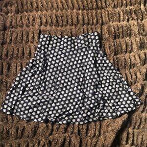 Navy Floral Loft Spandex Skirt